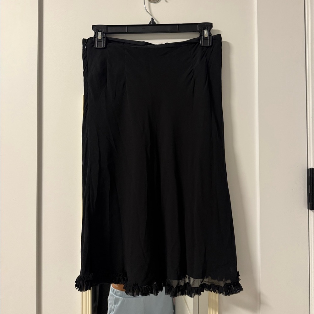VINTAGE FIANDACA MIDI SKIRT BLACK SIZE S